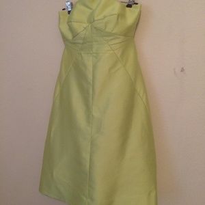J.Crew Strapless Silk Dress with Tulle Underlay